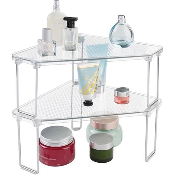 Plastic/Steel Corner Stackable Rack, Storage Organizer Shelf - Picture 8 of 8